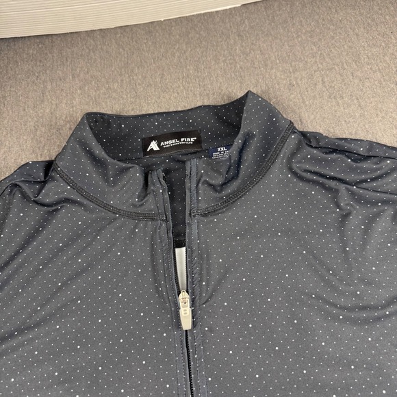 Angel Fire Other - Angel‎ Fire Golf Country Club Mens XXL 1/4 Zip Pullover Grey Dot Bamboo Charcoal